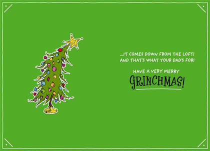 The Grinch Design Dad Christmas Card