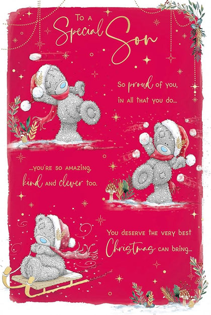 Bears And Snowballs Storyboard Special Son Christmas Card