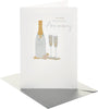 Champagne Glasses Design Anniversary Card