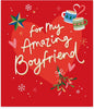 Lettering Design Boyfriend Christmas Card