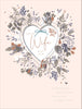 Wife Hanging Heart Design Large Luxury Birthday Card