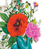Die Cut Fish Vase Design Magical Botanicals Paper Flowers Open Blank Card