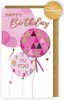 Party Poppers Hand-Finished Birthday Card