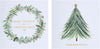 Multipack of 10 Berry Christmas Luxury Design Christmas Cards with Envelopes