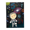 Age 5 Male Juvenile Space Scene Birthday Card