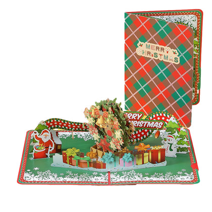 Santa’s Wreath of Joy Pop Up Christmas Card