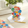 Pack of 8 Balloons and Cake Design Pop Up 3D Birthday Cards