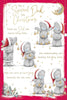 Bears Decorating Tree Storyboard Dad Christmas Card