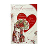 40th Ruby Anniversary Traditional Celebrity Style Greetings Card