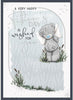 Bear With Envelope In Grass Father's Day Card