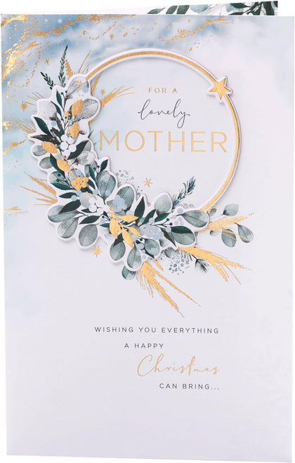 Floral Design Mother Christmas Card