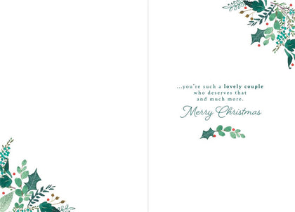 Joyous Festive Season Son & Daughter In Law Christmas Card