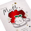 Pudding Design Mum Christmas Card
