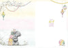 Bear On Steps With Gift Big Birthday Wishes Card