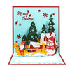 Santa Claus and Winter Scene 3D Pop Up Christmas Card