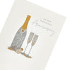 Champagne Glasses Design Anniversary Card