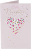 Foil Mini Hearts Design Daughter Birthday Card