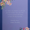 Pink Traditional Floral Design with Heartfelt Verse Wife Birthday Card