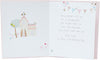 Button Attachments Granddaughter Christening Card