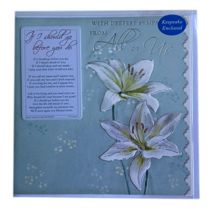With Deepest Sympathy From All Of Us Card With Keepsake Wallet