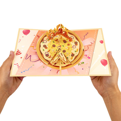 Slice of Celebration 3D Pizza Pop Up Birthday Card