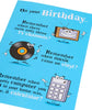 Nostalgic Design Birthday Card