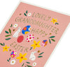 Big Egg and Bunnies Design Granddaughter Easter Card