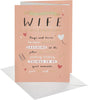 Hand Lettering and Icons Design Wife Anniversary Card