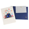 Blue Racing Motorcycle 3D Pop Up Greeting Card