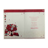 For a Special Daughter Bouquet of Red Poinsettias Design Christmas Card