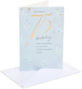 Starry Design 75th Birthday Card