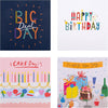 Multipack of 20 in 4 Colourful Designs Birthday Cards