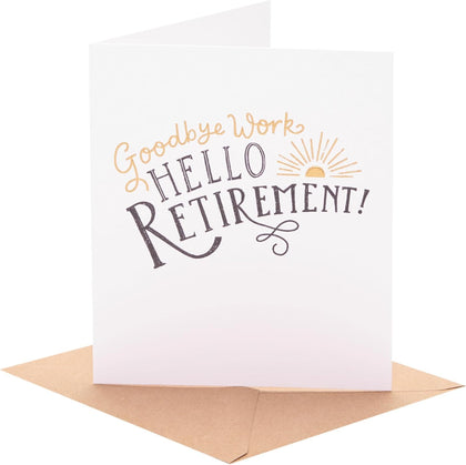 Sunshine Design Happy Retirement Congratulations Card