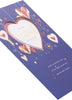 Dark Blue Design Husband Valentine's Day Card