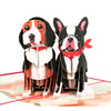 Two Puppy Dogs 3D Pop Up Greeting Card