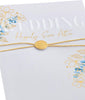 Gold Floral Design Wedding Congratulations Card