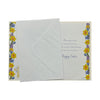 Easter Blessings Traditional Yellow Floral Design Card