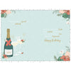 Champagne and Floral Design Sister Birthday Card