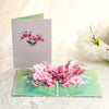 Orchid Elegance Floral 3D Pop Up Greeting Card