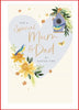 Daffodils & Birds Design Mum & Dad Easter Card