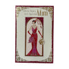 To A Special Mum Lady in Red Dress Design Birthday Card