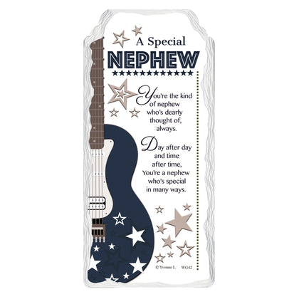 A Special Nephew Sentimental Handcrafted Ceramic Plaque