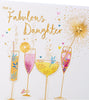Cocktail Glasses Design Daughter Birthday Card