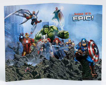 Avengers Marvel Design Pop-Up Birthday Boy Card 