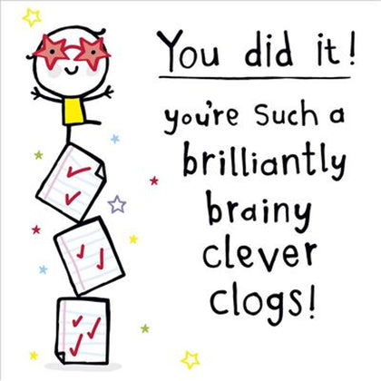 You Did It! Congratulations Passing Exam Card