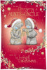 Bears Wrapping Up in Fairy Lights Amazing Aunty and Uncle Christmas Card