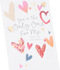 Hearts Design Only One For Me Valentine's Day Card