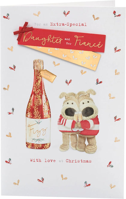Boofle Daughter & Fiance Embellished Christmas Card
