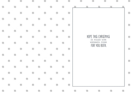 Snowy House Design Auntie & Uncle Christmas Card