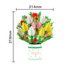 Tulip Charm 3D Pop Up Greeting Card - Mother's Day Birthday Wedding Anniversary